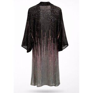 SAACHI Kimono Duster Black Women's Size O/S